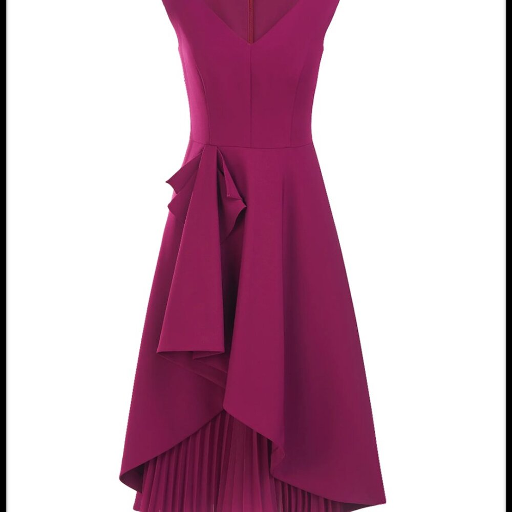 Kay Unger Begonia midi dress in Boysenberry - Picture 2 of 4